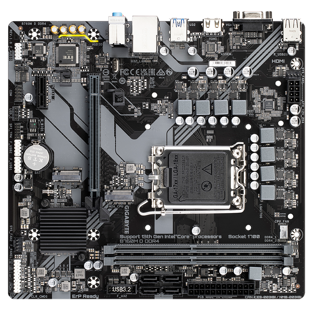 MAINBOARD GIGABYTE B760M D DDR4