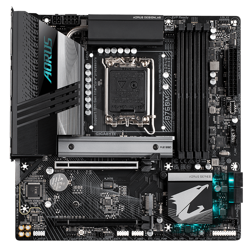 MAINBOARD GIGABYTE B760M AORUS PRO DDR4
