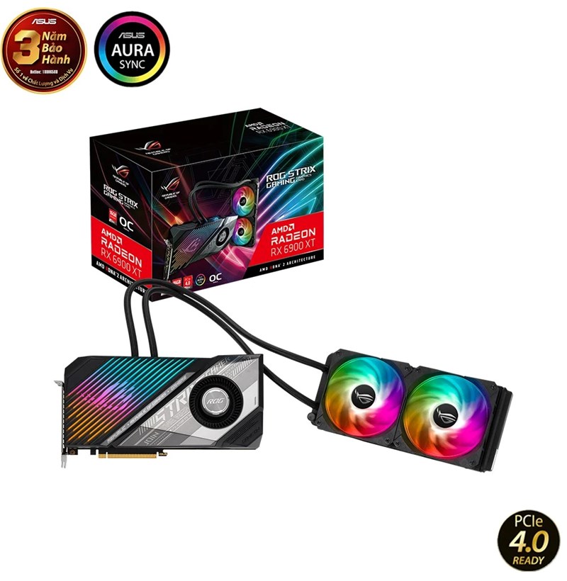 CARD MÀN HÌNH ASUS ROG STRIX LC RADEON RX 6900 XT 16GB GDDR6
