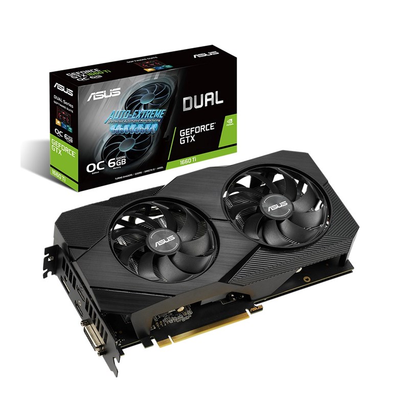 CARD MÀN HÌNH ASUS DUAL GEFORCE GTX 1660 TI OC EDITION 6GB GDDR6 EVO