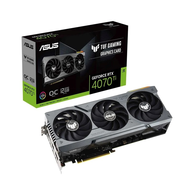 CARD MÀN HÌNH ASUS TUF-RTX4070TI-O12G-GAMING 12GB GDDR6X