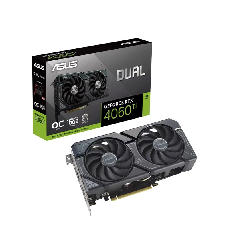 CARD MÀN HÌNH ASUS DUAL GEFORCE RTX 4060 TI OC EDITION 16GB GDDR6