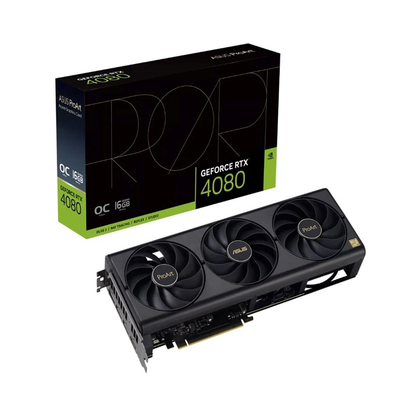 CARD MÀN HÌNH ASUS PROART GEFORCE RTX 4080 OC EDITION 16GB GDDR6X