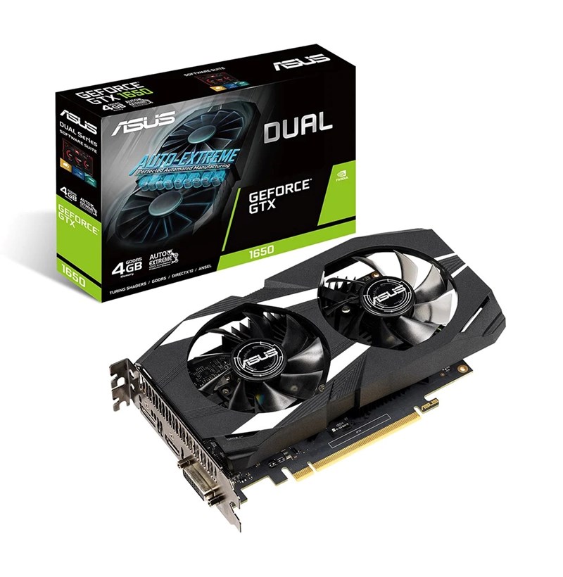 CARD MÀN HÌNH ASUS GEFORCE GTX 1650 4GB GDDR5 DUAL