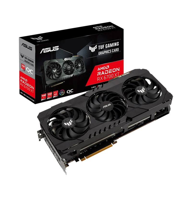 CARD MÀN HÌNH ASUS TUF GAMING RADEON™ RX 6700 XT OC EDITION 12GB GDDR6