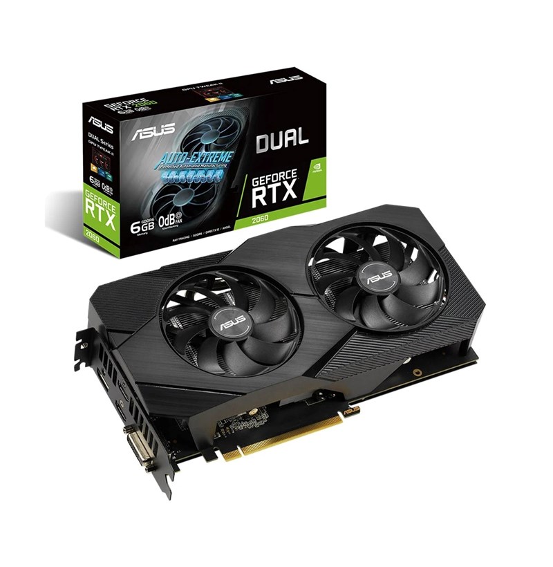 CARD MÀN HÌNH ASUS DUAL GEFORCE RTX 2060 6G EVO 6GB GDDR6