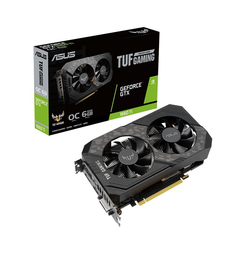 CARD MÀN HÌNH ASUS TUF GAMING GEFORCE GTX 1660 TI EVO OC EDITION 6GB GDDR6