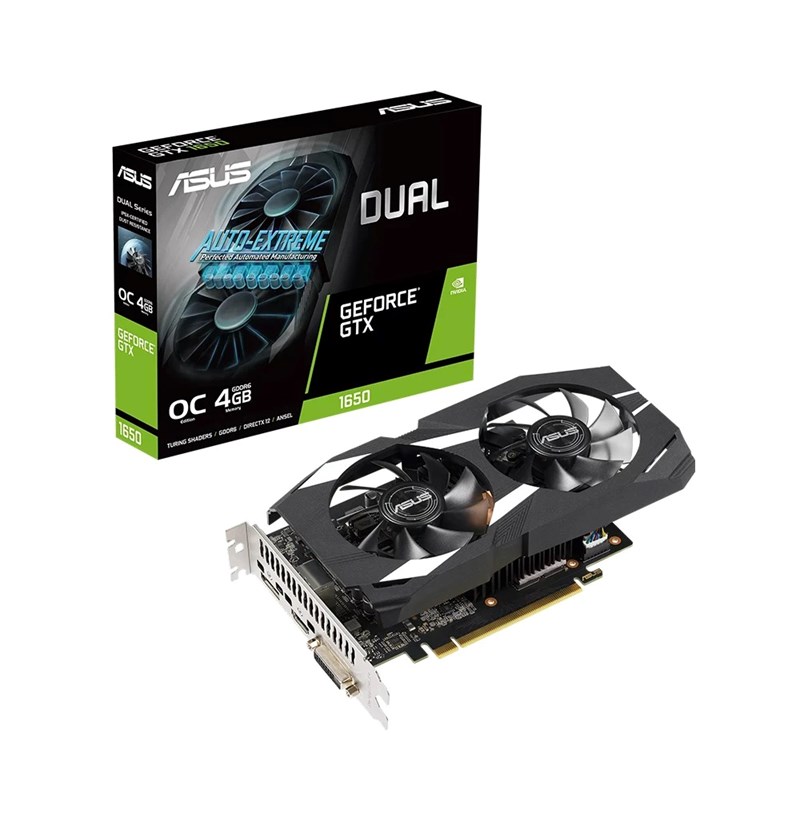 CARD MÀN HÌNH ASUS DUAL GEFORCE GTX 1650 OC EDITION 4GB GDDR6