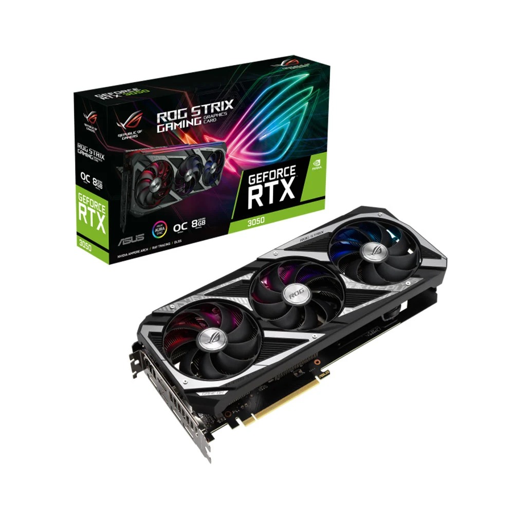 CARD MÀN HÌNH ASUS ROG STRIX GEFORCE RTX 3050 OC 8GB GDDR6