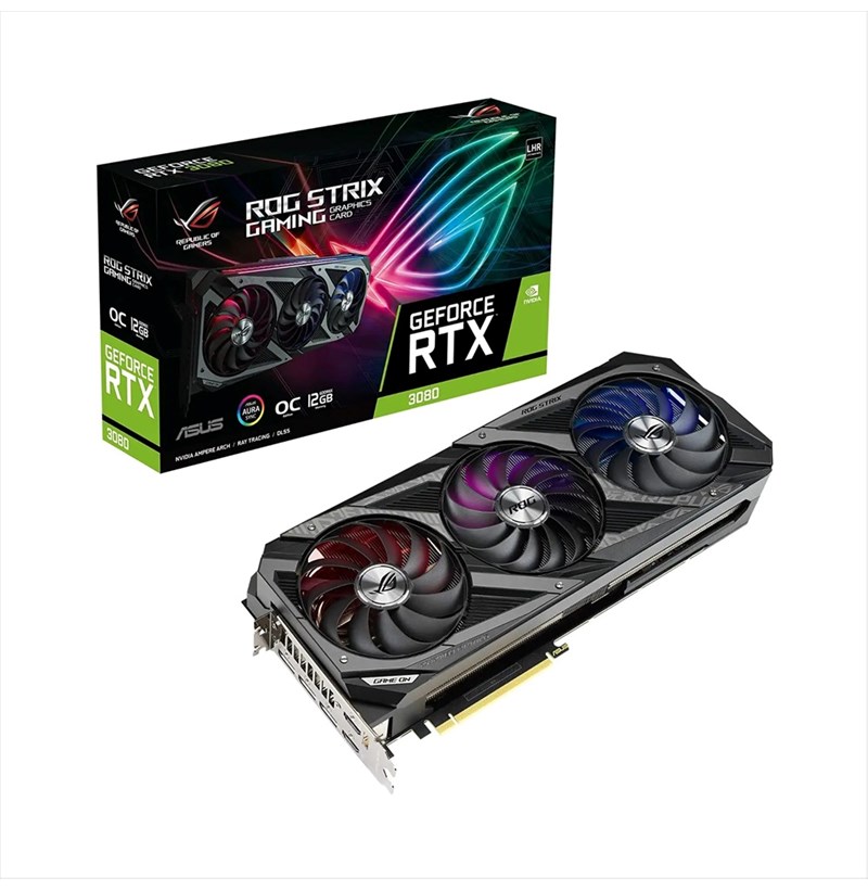 CARD MÀN HÌNH ASUS ROG-STRIX-RTX3080-O12G-GAMING 12GB GDDR6X