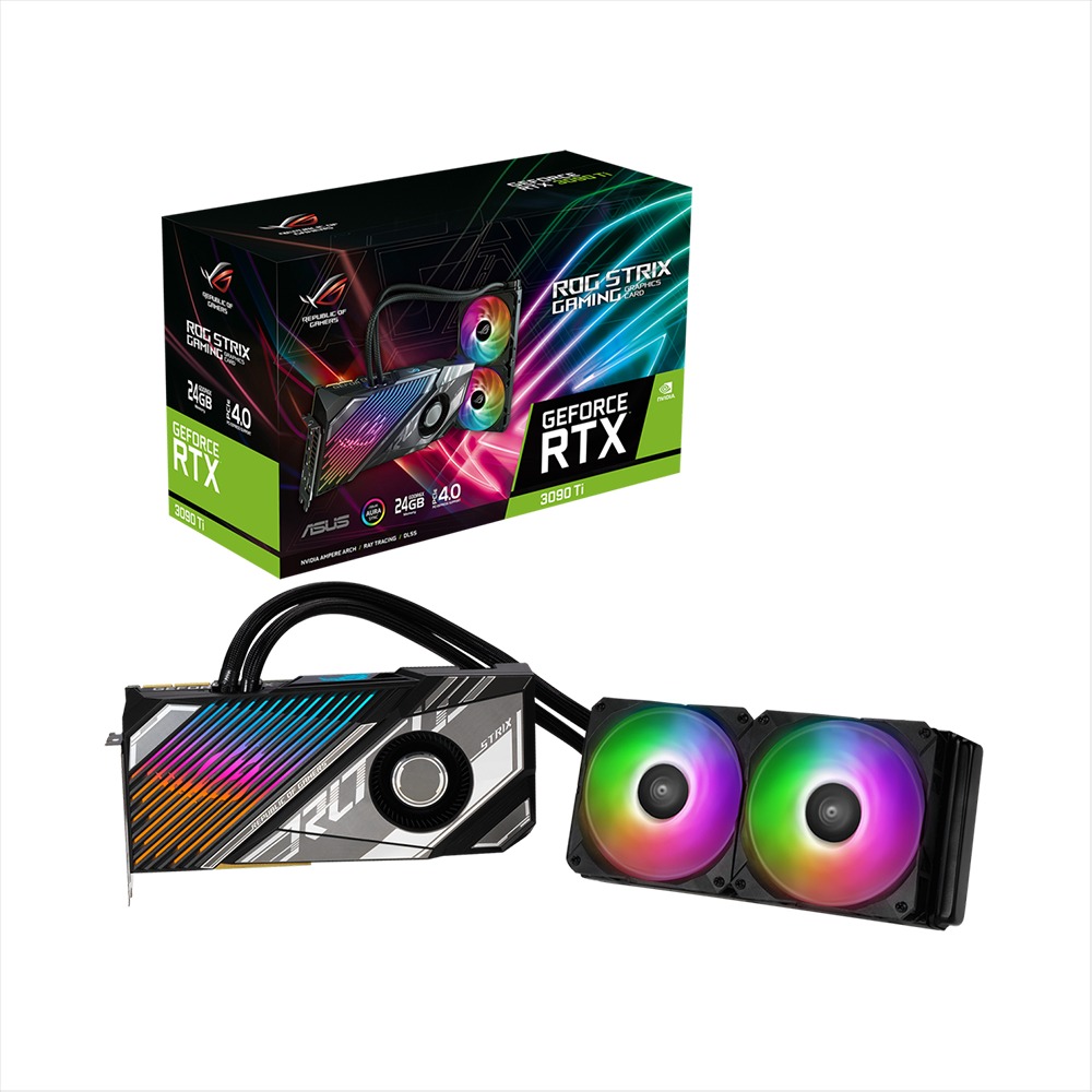 CARD MÀN HÌNH ASUS ROG-STRIX-LC-RTX3090TI-24G-GAMING 24GB GDDR6X