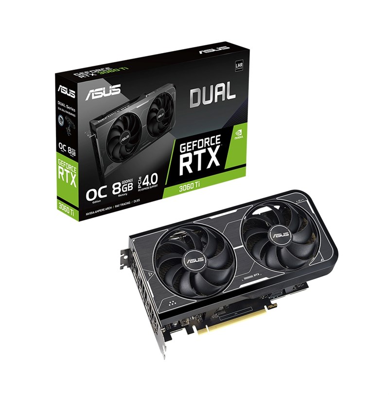 CARD MÀN HÌNH ASUS DUAL GEFORCE RTX 3060 TI OC EDITION 8GB GDDR6X