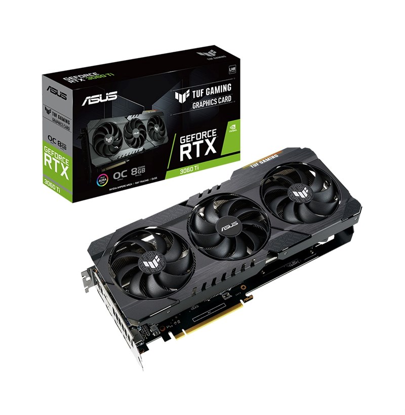 CARD MÀN HÌNH ASUS TUF GAMING RTX 3060 TI OC EDITION 8G GDDR6X 8GB GDDR6X