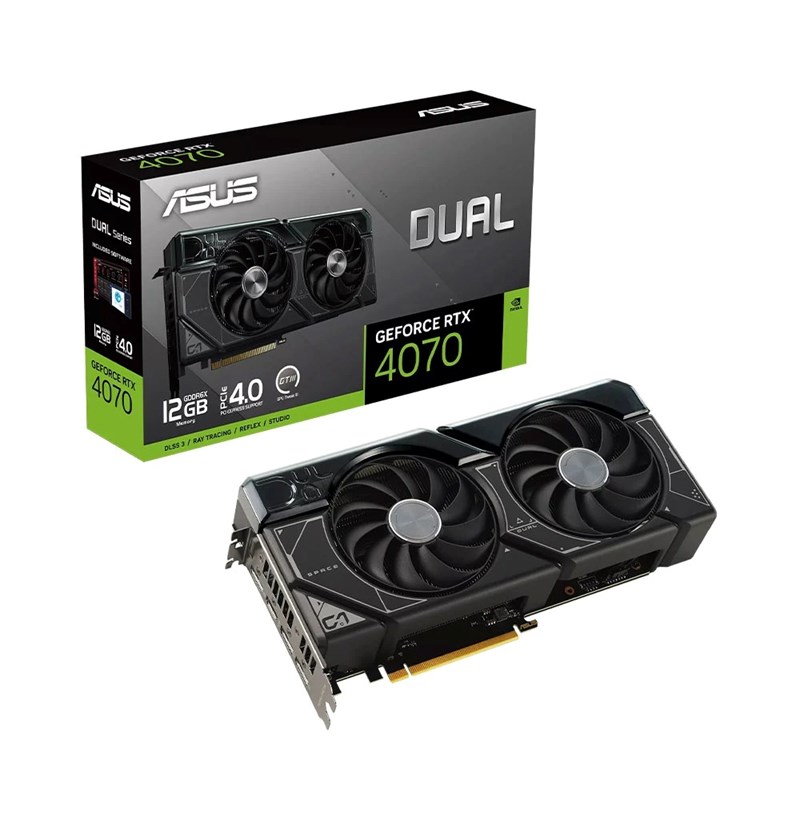 CARD MÀN HÌNH ASUS DUAL GEFORCE RTX 4070 12GB GDDR6X 12GB GDDR6X