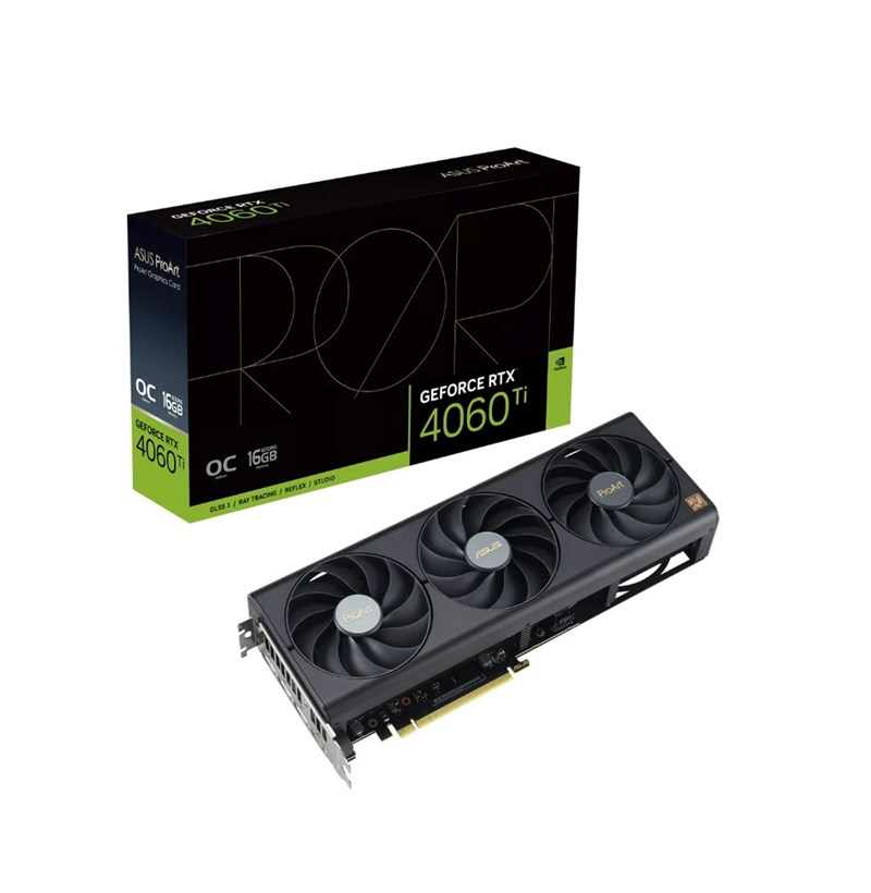 CARD MÀN HÌNH ASUS PROART GEFORCE RTX 4060 TI OC EDITION 16GB GDDR6