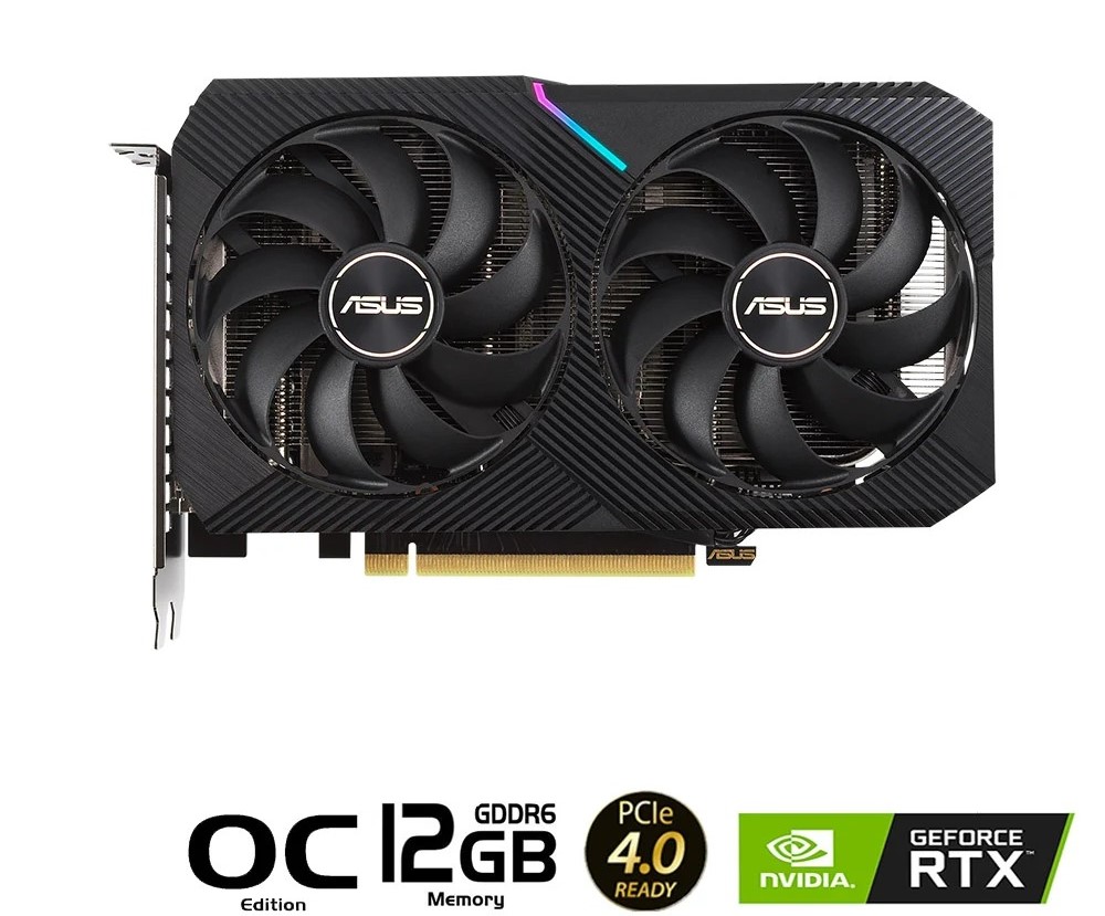 CARD MÀN HÌNH ASUS DUAL GEFORCE RTX 3060 OC 12G GDDR6 