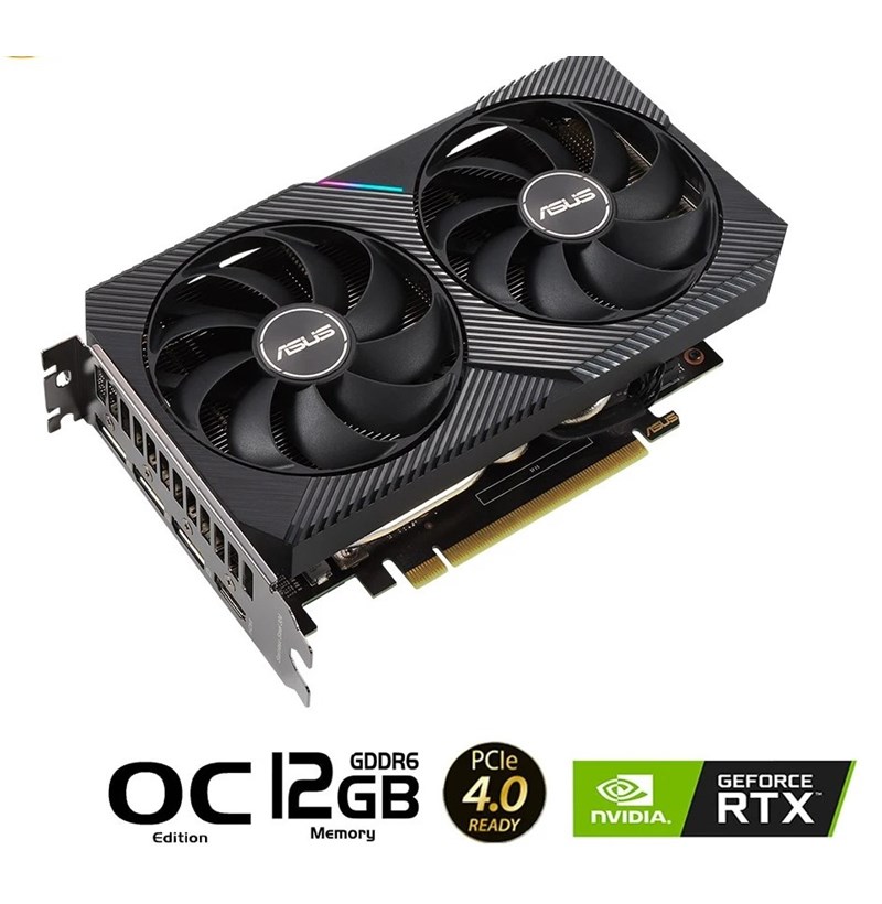 CARD MÀN HÌNH ASUS DUAL GEFORCE RTX 3060 OC 12G GDDR6 