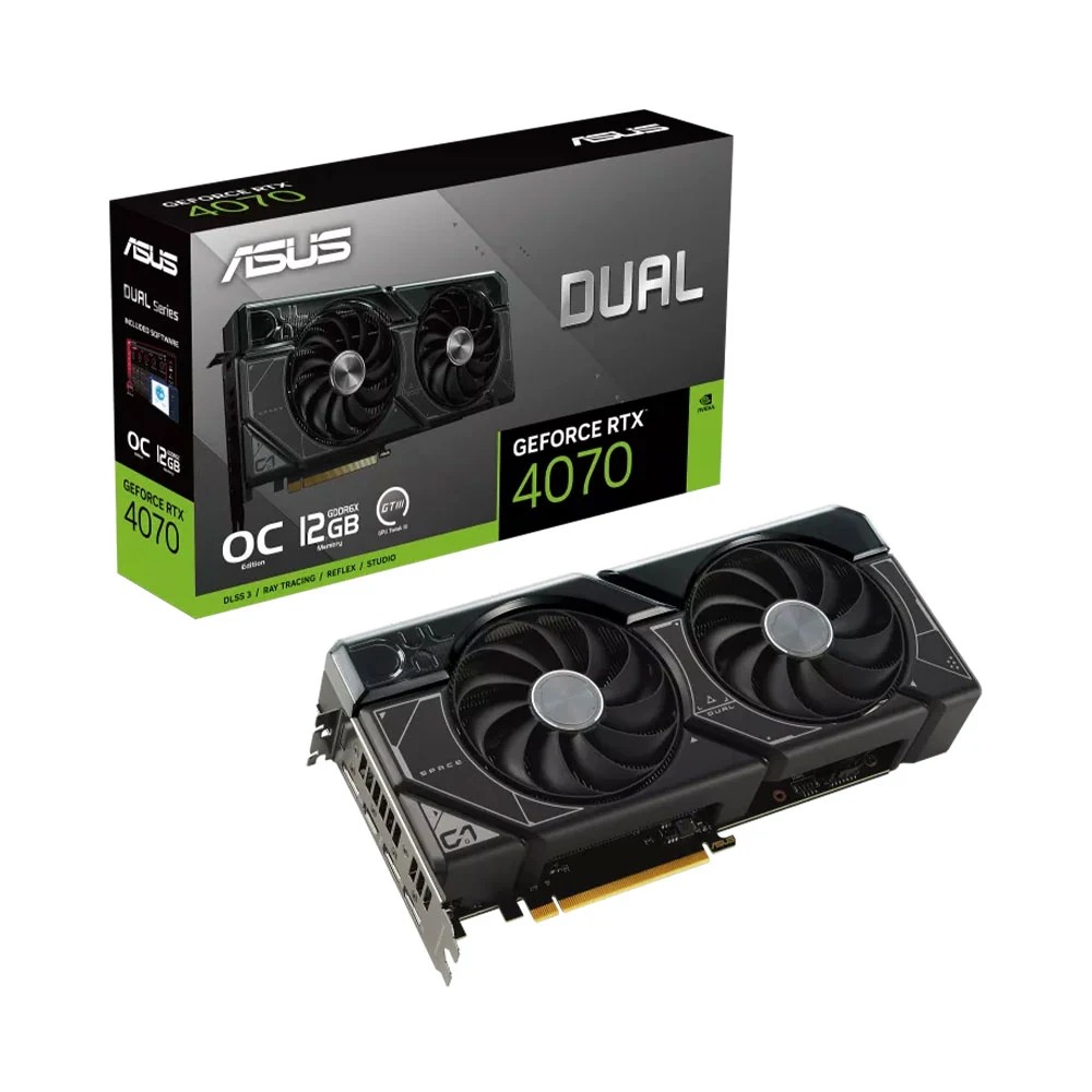 CARD MÀN HÌNH ASUS DUAL GEFORCE RTX 4070 OC EDITION 12GB GDDR6X
