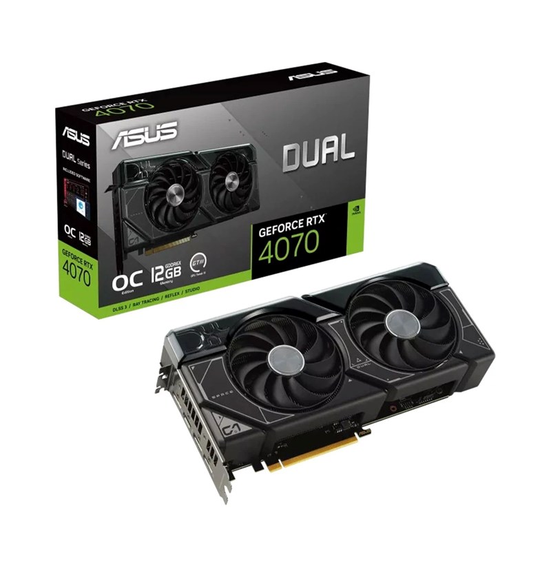 CARD MÀN HÌNH ASUS DUAL GEFORCE RTX 4070 OC EDITION 12GB GDDR6X