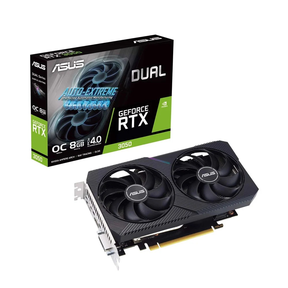 CARD MÀN HÌNH ASUS DUAL GEFORCE RTX 3050 O8GB V2 8GB GDDR6