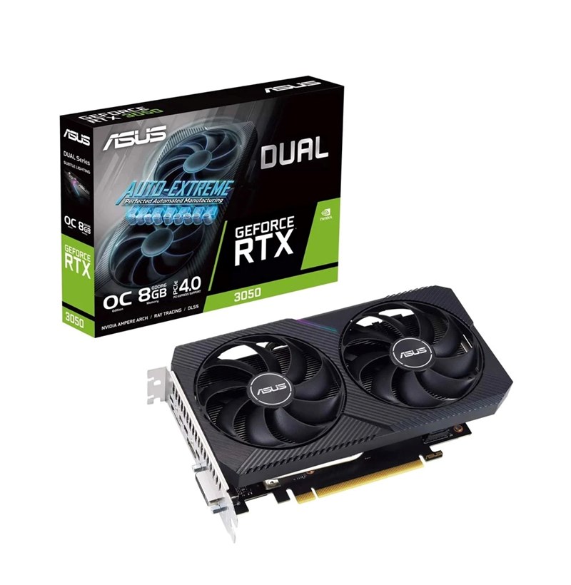 CARD MÀN HÌNH ASUS DUAL GEFORCE RTX 3050 O8GB V2 8GB GDDR6 