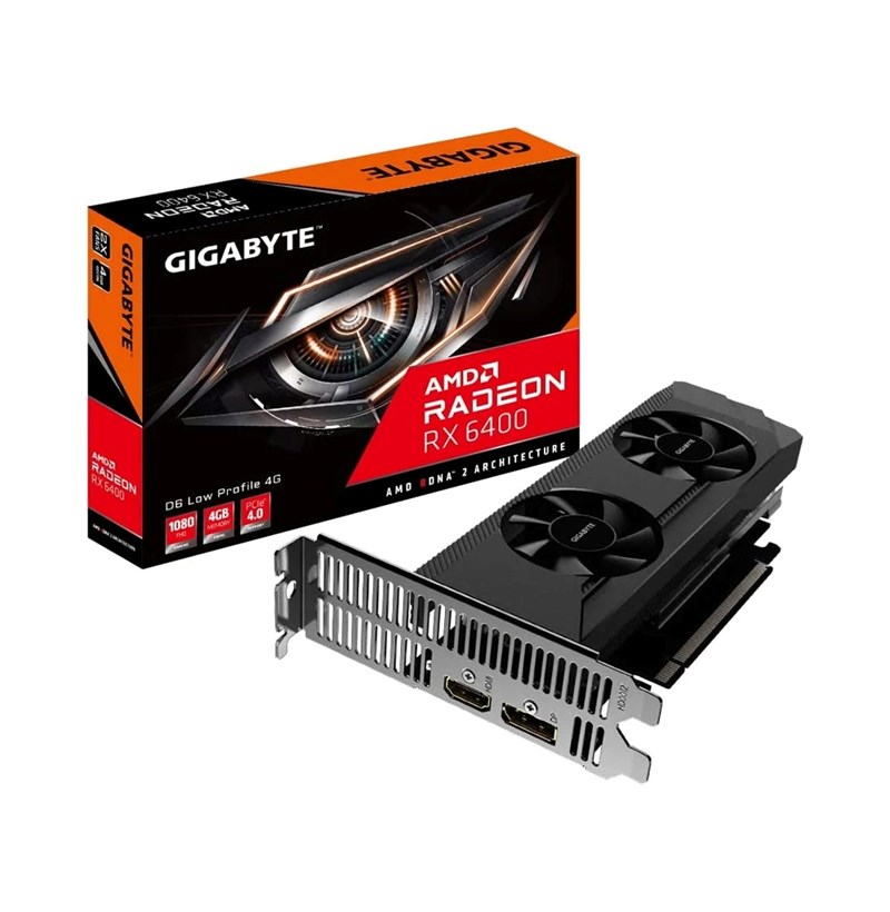 CARD MÀN HÌNH GIGABYTE RADEON RX 6400 D6 LOW PROFILE 4G 4GB GDDR6