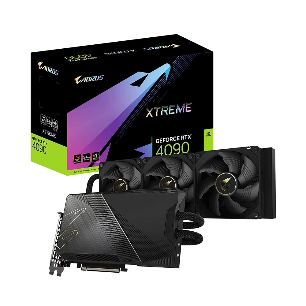 CARD MÀN HÌNH GIGABYTE AORUS GEFORCE RTX 4090 XTREME WATERFORCE 24G 24GB GDDR6X
