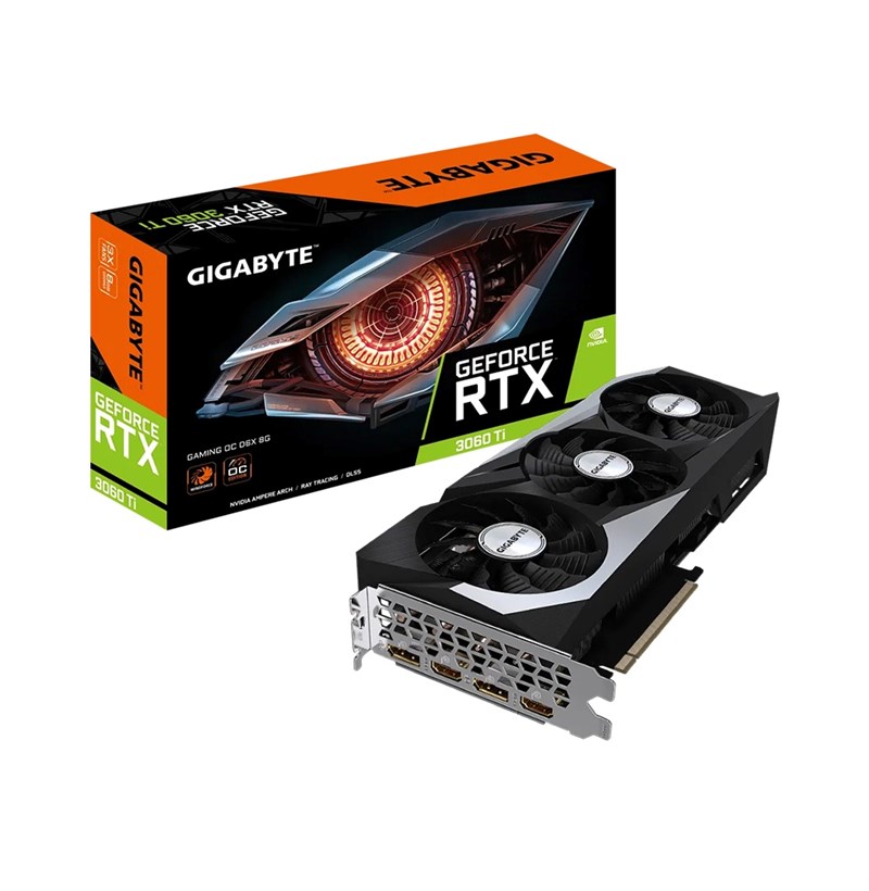 CARD MÀN HÌNH GIGABYTE GEFORCE RTX 3060 TI GAMING OC D6X 8GB GDDR6X