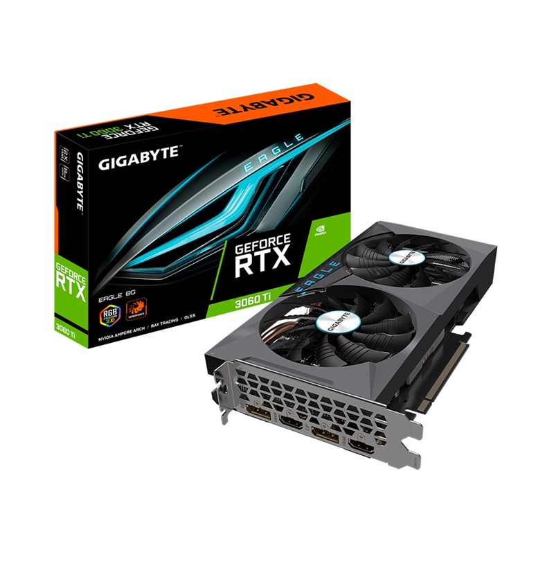 CARD MÀN HÌNH GIGABYTE GIGABYTE GEFORCE RTX 3060 TI EAGLE 8G (REV. 2.0) 8GB GDDR6