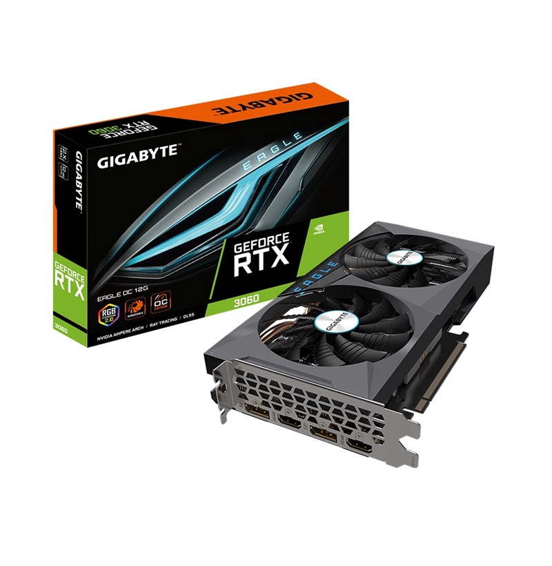 CARD MÀN HÌNH GIGABYTE GEFORCE RTX 3060 EAGLE OC 12G (REV. 2.0) 12GB GDDR6
