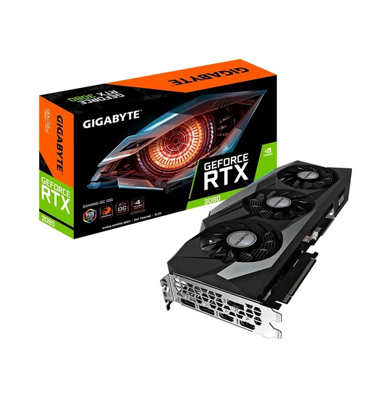 CARD MÀN HÌNH GIGABYTE GEFORCE RTX 3080 GAMING OC 12GB GDDR6X