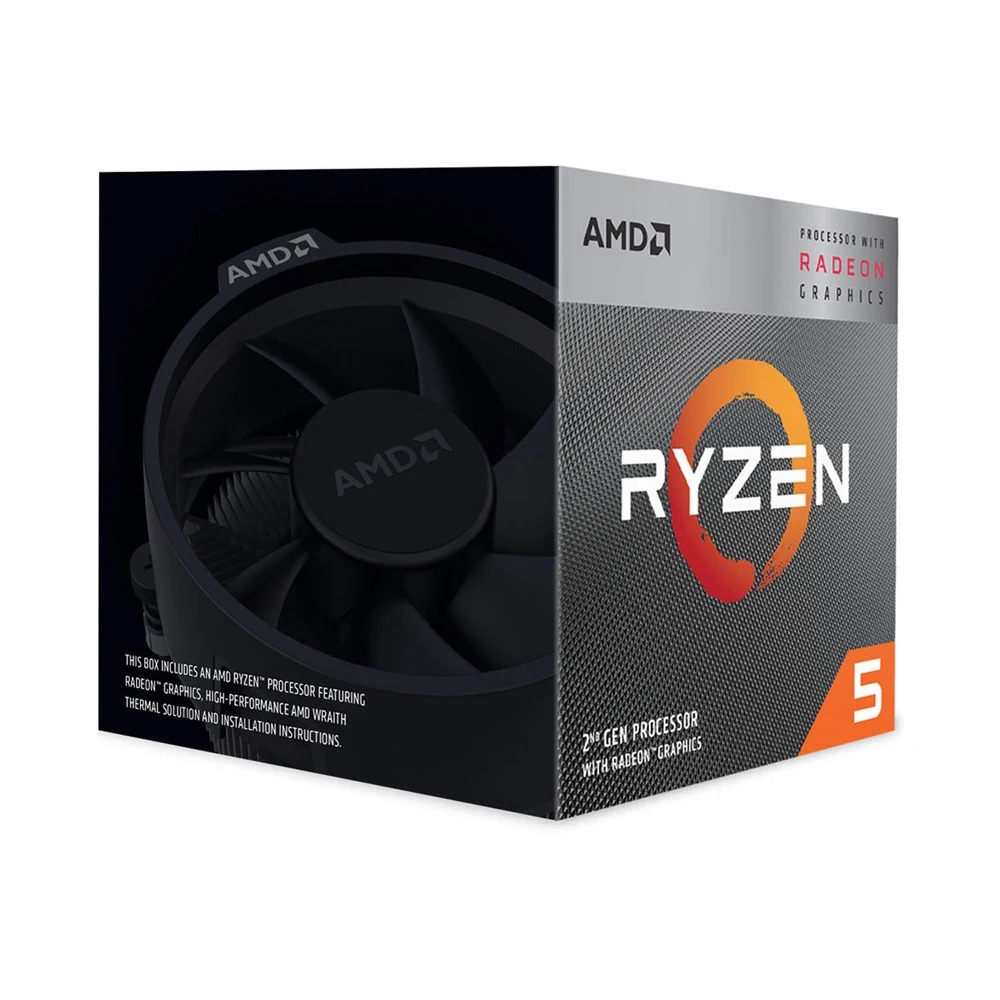 CPU AMD RYZEN 5 3400G (4C/8T, 3.7GHz - 4.2GHz, 4MB) - AM4