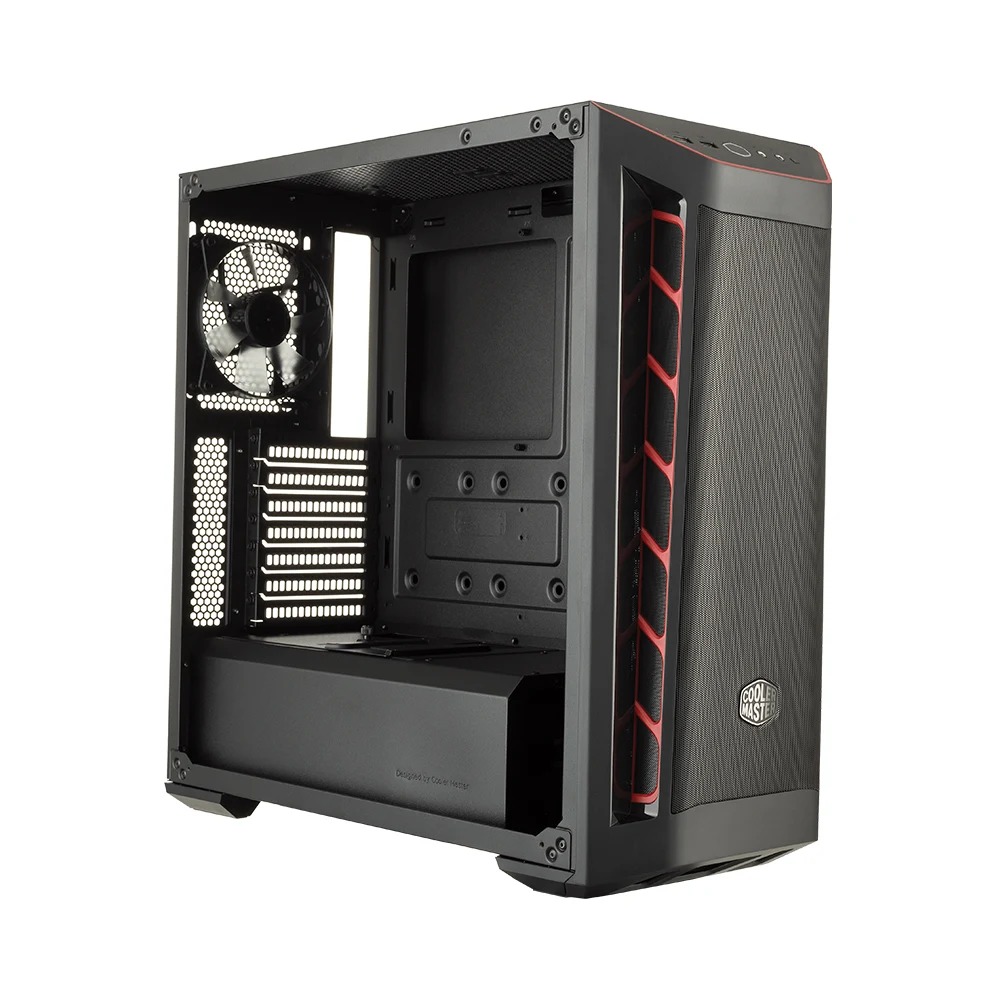 VỎ MÁY TÍNH COOLER MASTER MASTERBOX MB511 TG RED TRIM