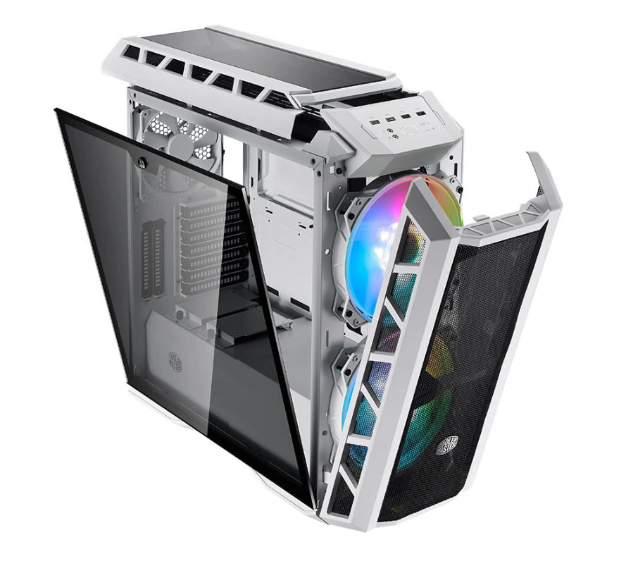 VỎ MÁY TÍNH COOLER MASTER MASTERCASE H500P TG MESH WHITE ARGB