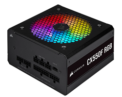 NGUỒN MÁY TÍNH CORSAIR CX550F RGB BLACK - 550W - 80 PLUS BRONZE