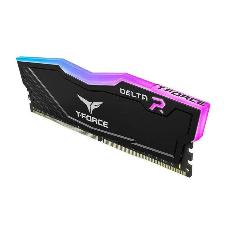 BỘ NHỚ MÁY TÍNH TEAM T-FORCE DELTA BLACK RGB 8GB (1 X 8GB) DDR4 3600MHz