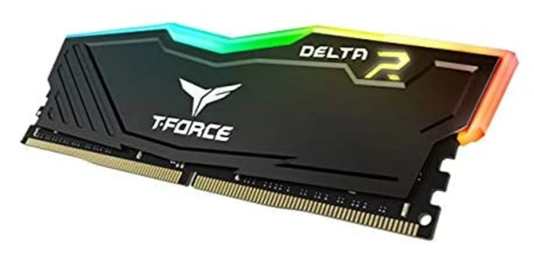 BỘ NHỚ MÁY TÍNH TEAM T-FORCE DELTA BLACK RGB 16GB (1 X 16GB) DDR4 3200MHz
