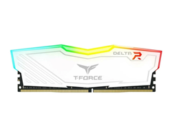 BỘ NHỚ MÁY TÍNH TEAM T-FORCE DELTA WHITE RGB 8GB (1 X 8GB) DDR4 3200MHz
