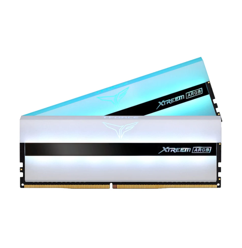 BỘ NHỚ MÁY TÍNH TEAM T-FORCE XTREEM WHITE ARGB 32GB (2 x 16GB) DDR4 4000MHz