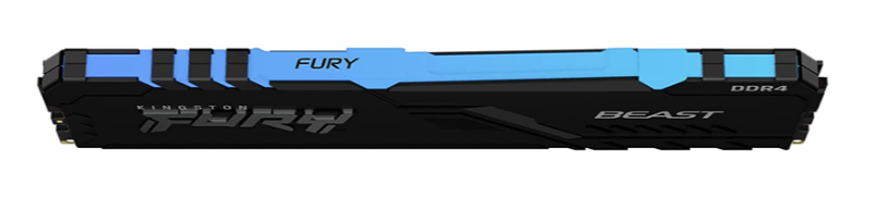 BỘ NHỚ MÁY TÍNH KINGSTON FURY BEAST BLACK RGB 8GB (1 x 8GB) DDR4 3200MHz