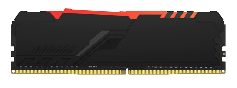 BỘ NHỚ MÁY TÍNH KINGSTON FURY BEAST BLACK RGB 8GB (1 x 8GB) DDR4 3200MHz