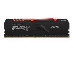 BỘ NHỚ MÁY TÍNH KINGSTON FURY BEAST BLACK RGB 8GB (1 x 8GB) DDR4 3200MHz