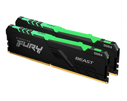 BỘ NHỚ MÁY TÍNH KINGSTON FURY BEAST RGB 16GB (2 x 8GB) DDR4 3200MHz