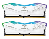 BỘ NHỚ MÁY TÍNH TEAM T-FORCE DELTA WHITE RGB 64GB (2 X 32GB) DDR5 5600MHz