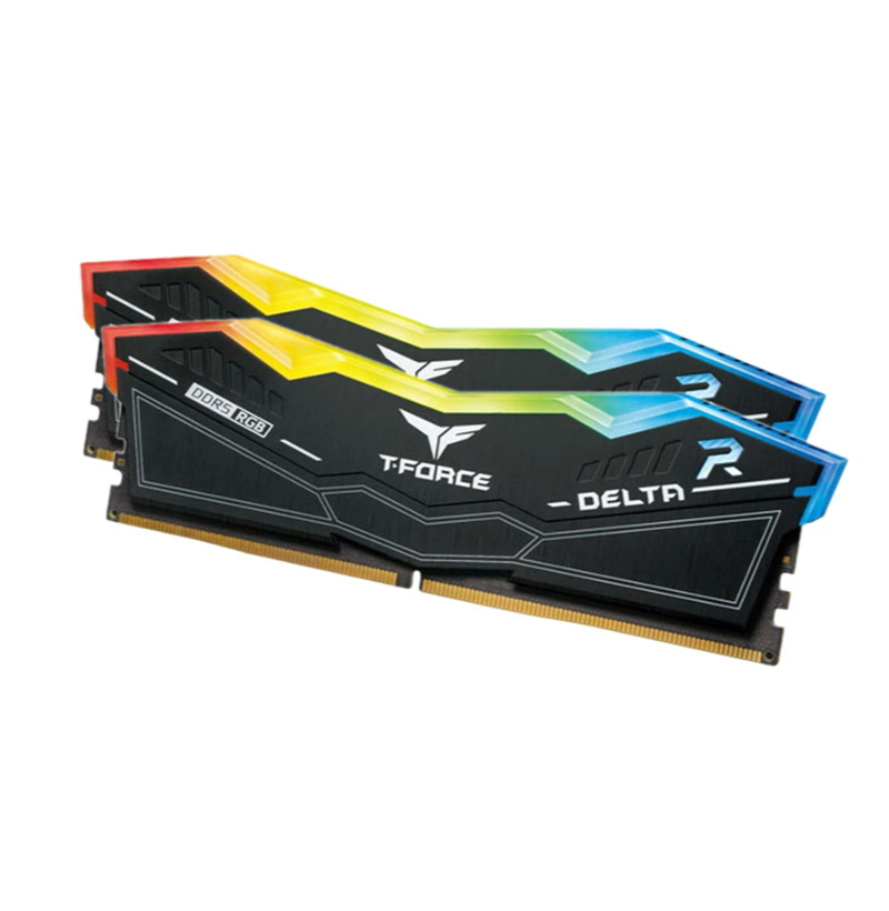 BỘ NHỚ MÁY TÍNH TEAM DELTA BLACK RGB 32GB (2 X 16GB) DDR5 6000MHz