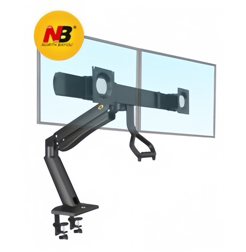GIÁ TREO GẮN BÀN 2 LCD NB32