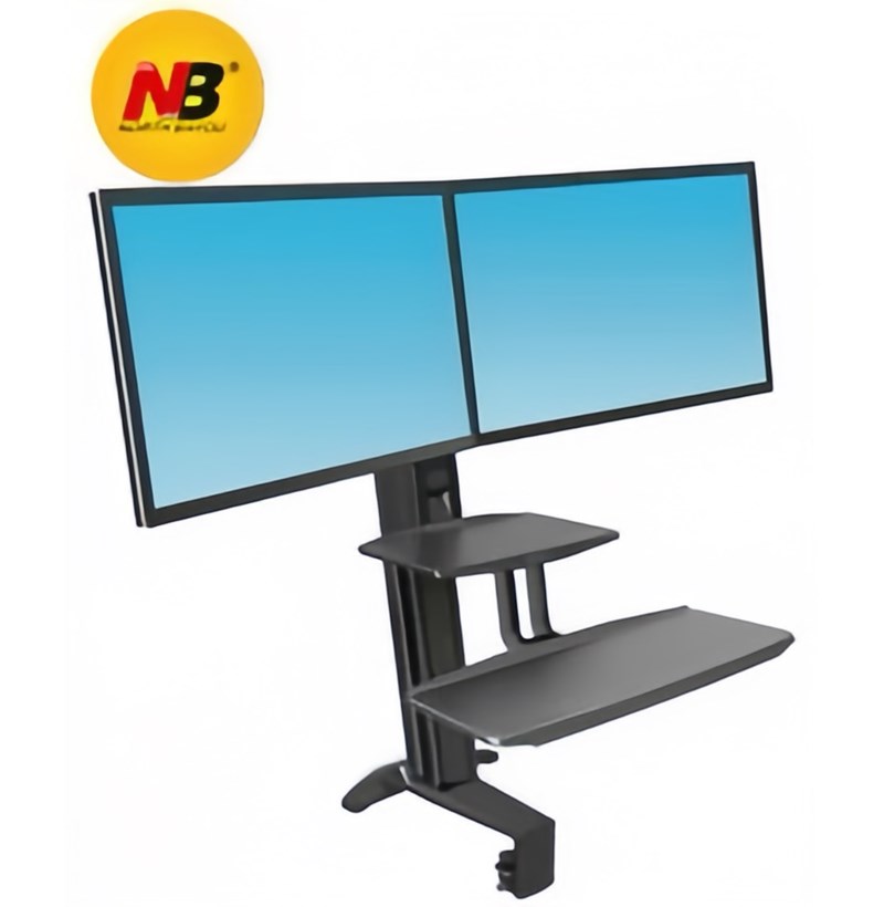 GIÁ TREO GẮN BÀN 2 LCD L100
